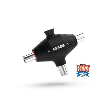 EVANS DAPCK Pull Cord Drum Key CHIAVE A 3 TESTE PER ACCORDATURA BATTERIA