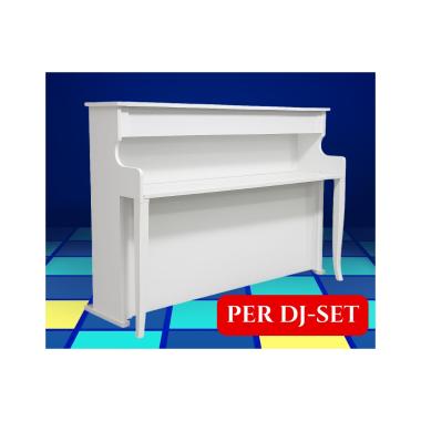 Pianoforte scenografico Verticale Modello H100 DJ-Set finitura bianco satinato