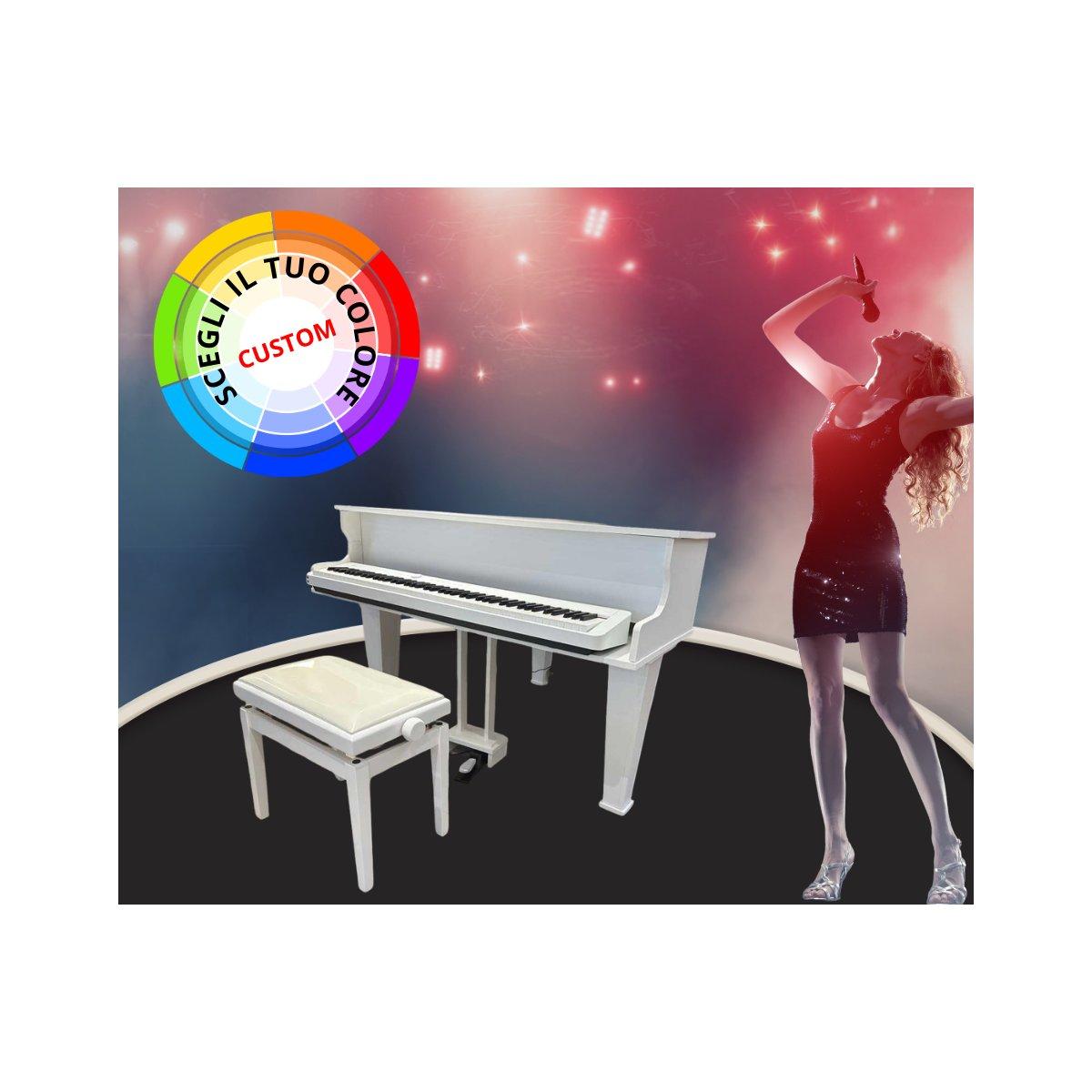 Pianoforte scenografico Costum Modello A135 finitura personalizzata