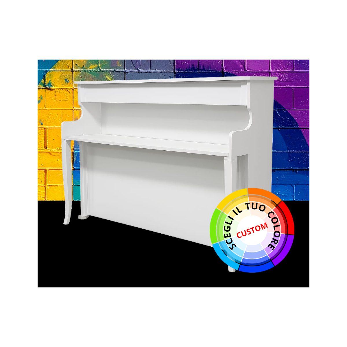 Pianoforte scenografico Verticale Costum H100 finitura personalizzata