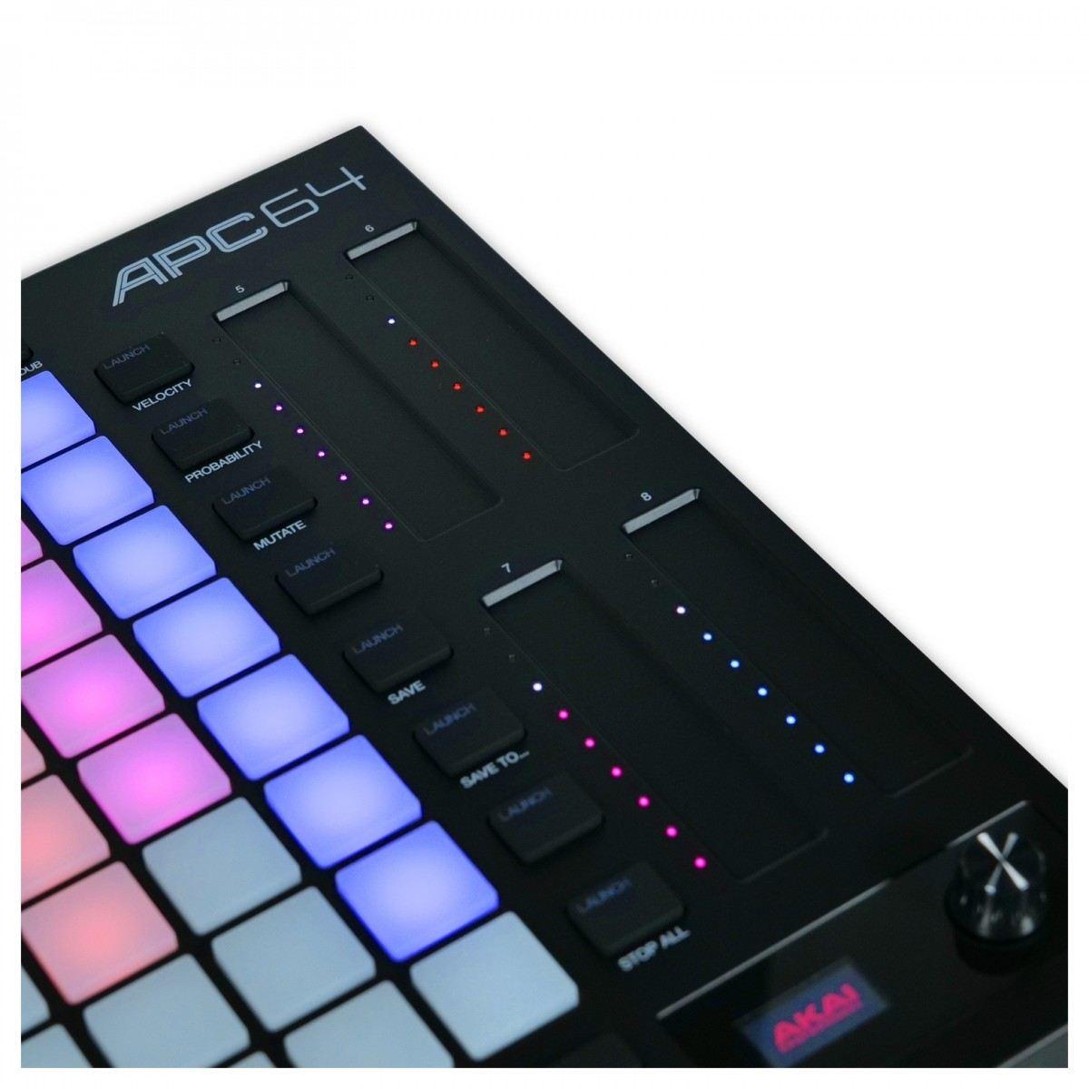 AKAI PROFESSIONAL APC64 Controller MIDI USB per Ableton Live con Pad 8x8, Sequencer e CV/Gate