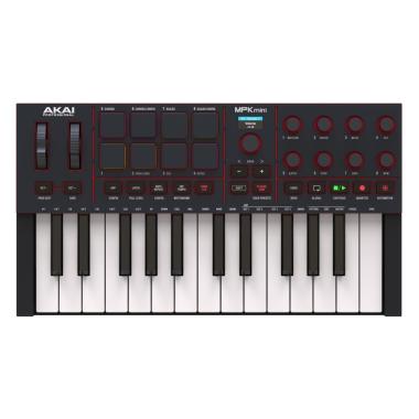 AKAI PROFESSIONAL MPK Mini IV Black Tastiera MIDI USB 25 Tasti con Pad MPC, Arpeggiatore e Software Incluso