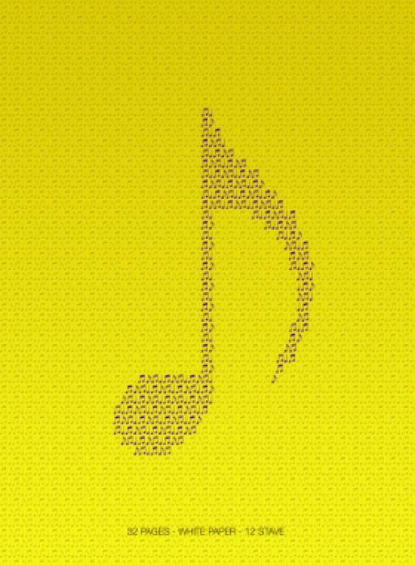 Quaderno di musica 32 pagine 12 pentagrammi