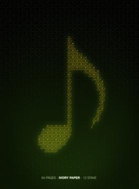 Quaderno pentagrammato 64 pagine carta avorio