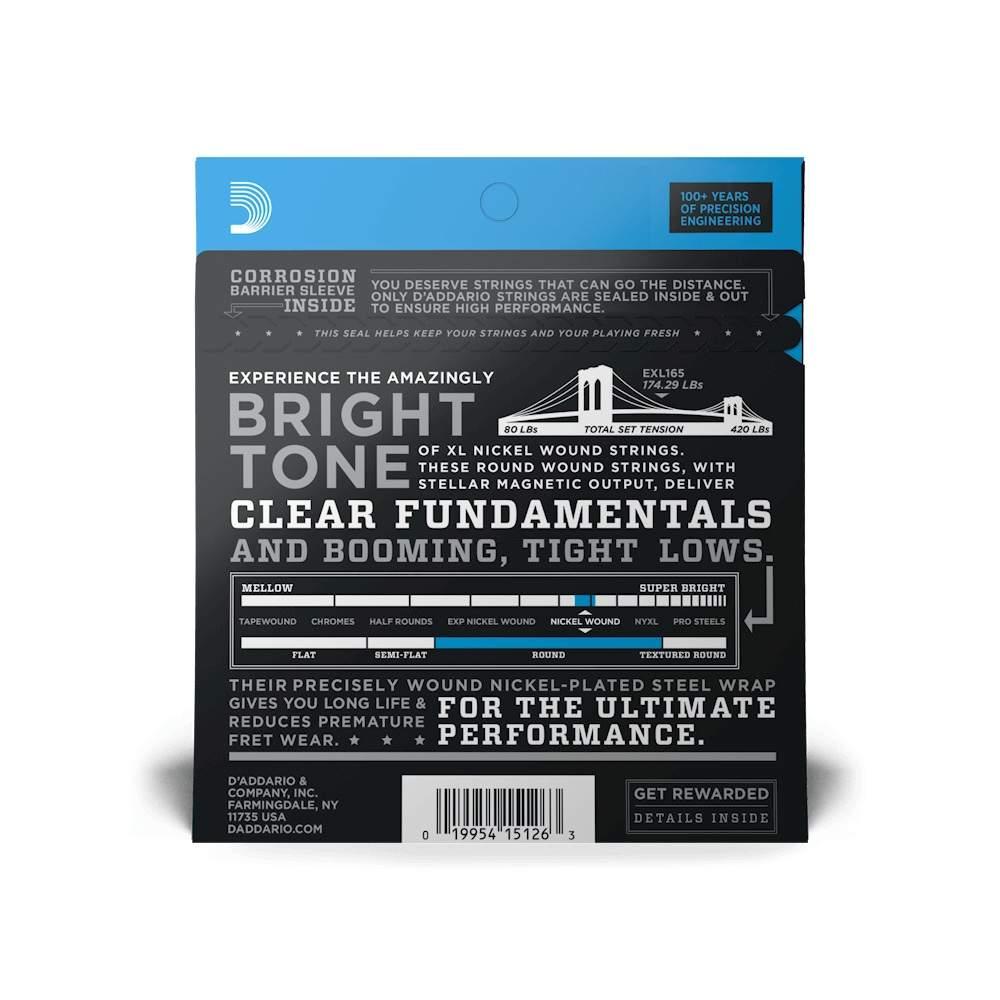 D'addario exl165 set corde basso elettrico