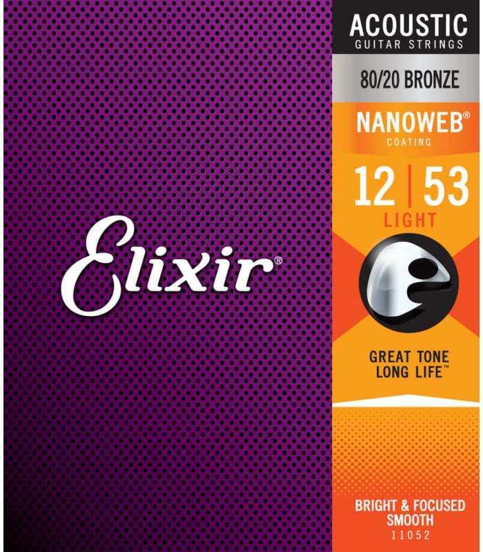 Elixir nanoweb 11052 set corde chitarra acustica