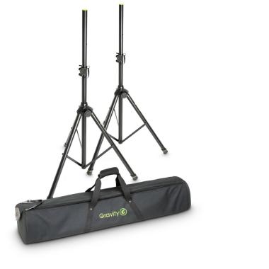 GRAVITY SS 5211 B SET 1 - Set di supporti per casse in alluminio con borsa per il trasporto
