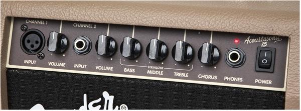 Fender acoustasonic 15 amplificatore per chitarra acustica