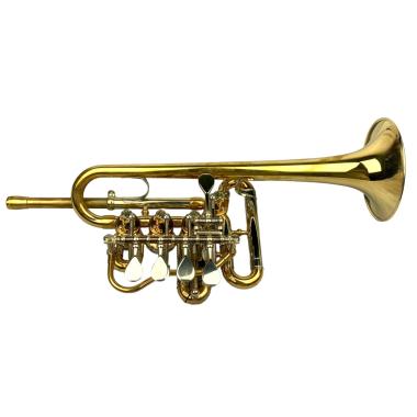 SCHAGERL "BERLIN" MEISTER PICCOLO TRUMPET IN Bb/A RAW BRASS