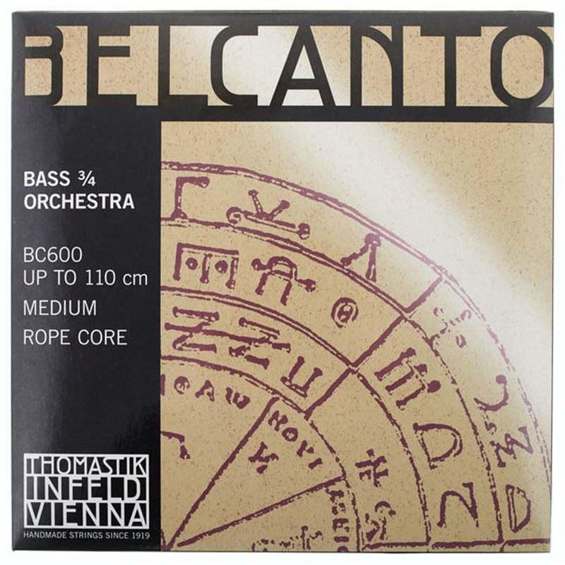 Thomastik bc600 belcanto muta di corde per contrabbasso 3/4