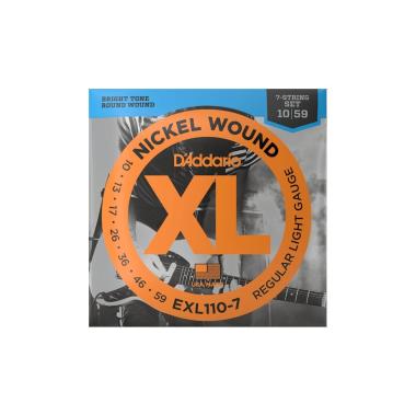 D'addario exl110/7 set corde chitarra elettrica 10-56