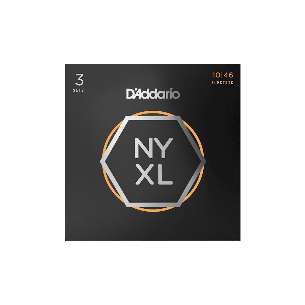 D'addario nyxl1046-3p set corde chitarra elettrica