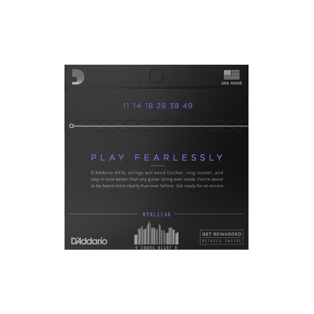 D'addario nyxl1149 set corde chitarra elettrica