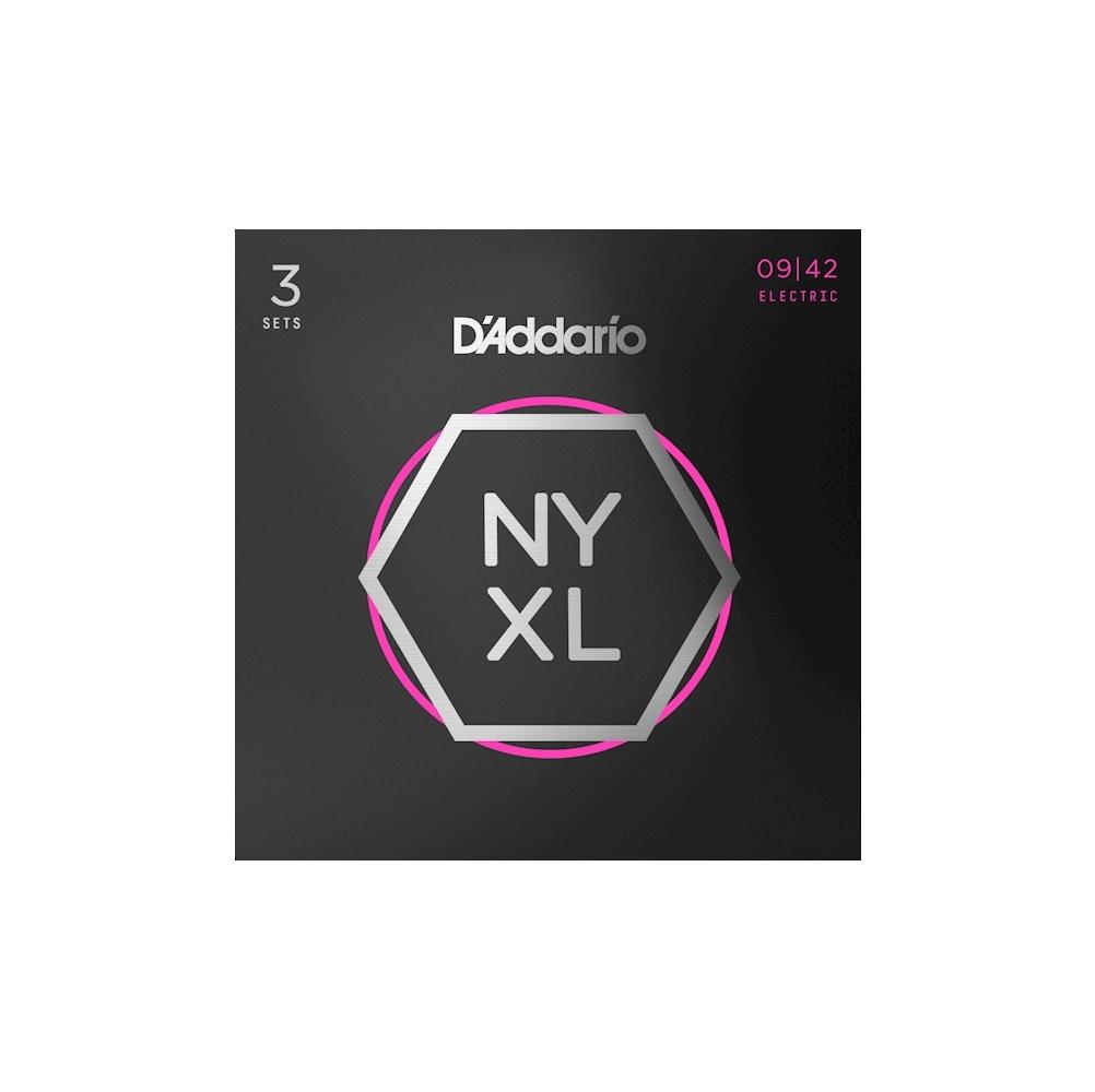 D'addario nyxl0942-3p set corde chitarra elettrica