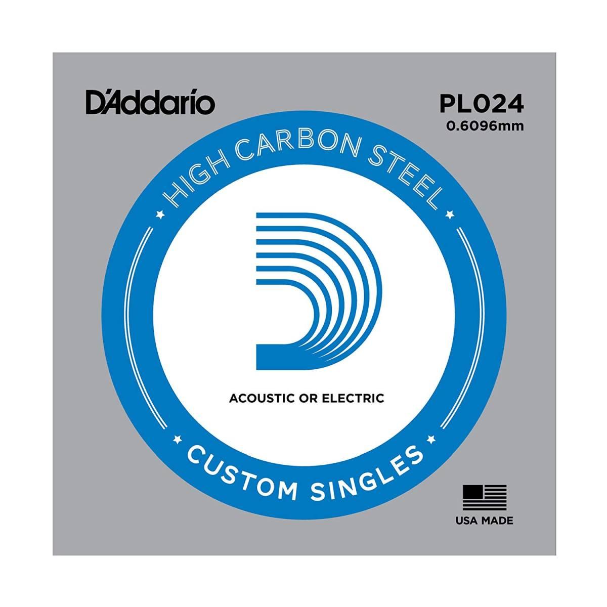D'addario pl024 corda singola chitarra acustica / elettrica