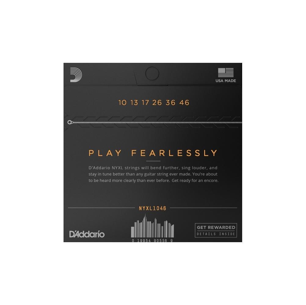 D'addario nyxl1046 set corde chitarra elettrica