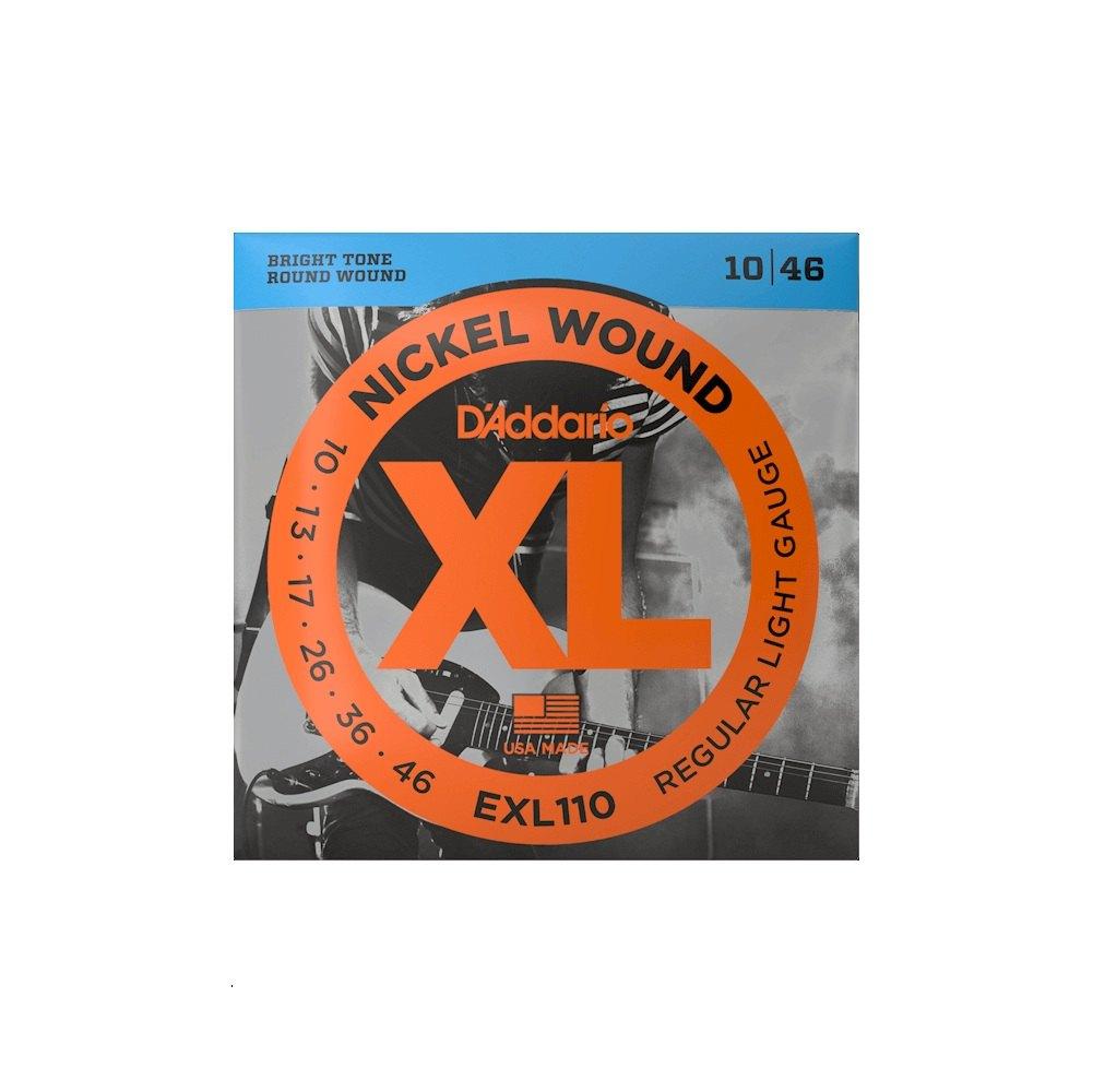 D'addario exl110 set corde chitarra elettrica 10-46